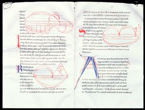 Ms 237 f.47-48 musikalske intervaller fra Boetius
