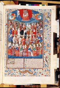 Ms 246 f.406r Paradise, fra De Civitate Dei af St. Augustine of Hippo (354-430) af French School