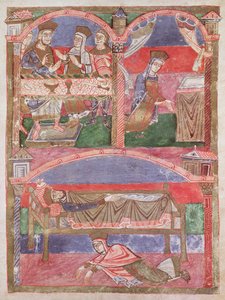 Ms 250 f.24r St. Radegund (518-87) ved Clothar I