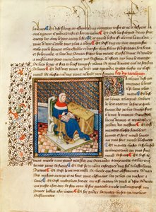 Ms 316 fol.3 A Philosopher at his Desk, fra Les Dits Moraux des Philosophes af French School