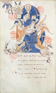 Ms 384 Christ in Glory, side fra Antiphonary of Saint-Denis af French School