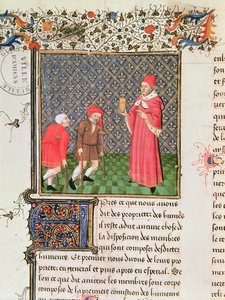 Ms 399 fol.35v Beggars, fra Bogen om tingenes egenskaber af Barthelemy langlais af French School