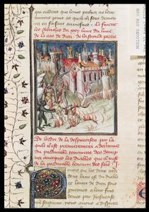 Ms 55 t.2 fol.290v Hell, fra De Civitate Dei af St. Augustine of Hippo (354-430) oversat af Raoul de Presles, ca. 1400-50 af French School