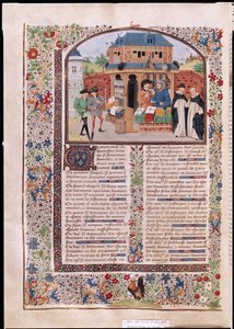 Ms 927 Fol.127v De tre slags venskaber, fra etik, politik og økonomi af Aristoteles (384-322 f.Kr.) af French School