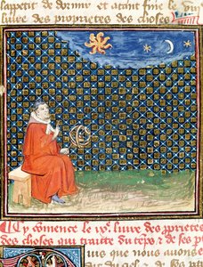 Ms 993 fol.114 Properties of the Sky, fra Le Livre des Proprietes des Choses af Jean Cordichon af French School