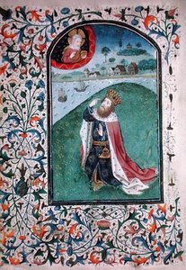 Ms Gen 288 f.131v Vision, ca. 1460 (vellum) af French School
