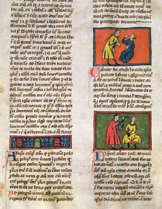 Ms H 89 Doctors and Patients, fra en udgave af Book of Surgery af Rogier de Salerne af French School