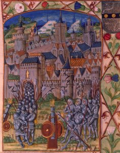 Ms. Royal 20 E.III fol.152v Capture of Evreux, fra 