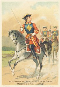 Musketerer, 2. kompagni, Kongens Hus i 1745 af French School