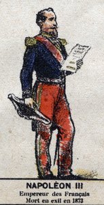 Napoleon III (1808-1873), kejser af den franske. I "" Galeriede Kings and Queens of France og berømte karakterer fra 1643 til 1895"" Epinal billede. af French School