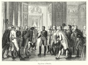 Napoleon a Dresde (gravering) af French School