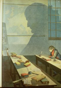 Napoleon som skoledreng, illustration fra 