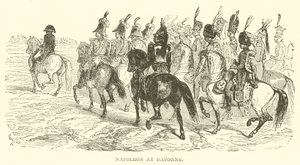 Napoleon ved Bayonne (gravering) af French School