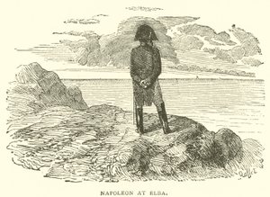 Napoleon ved Elba (gravering) af French School