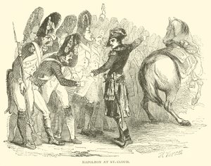 Napoleon ved St Cloud (gravering) af French School