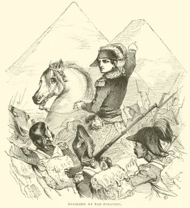 Napoleon ved pyramiderne (gravering) af French School