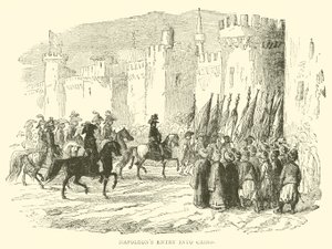 Napoleons indtog i Kairo (gravering) af French School