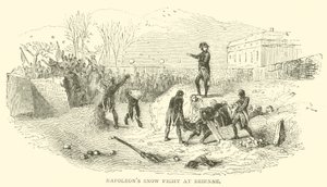 Napoleons snekamp ved Brienne (gravering) af French School