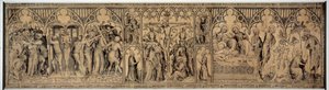 Narbonnes ansigt. Anonym tegning af den franske skole i 2. halvdel af 1300-tallet. Grå vask og samit. Mål: 0,775x2,86m. Louvre-museet. af French School