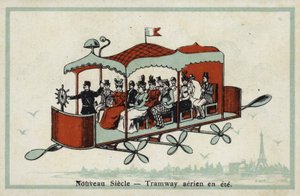 Nyt århundrede - luftsporvogn om sommeren af French School