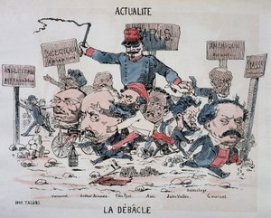 Nyheder: La déblacle: Vermorel, Arnould, Pyat, Assi, Vallès, Delescluze og Gournet for enden af ​​kommunen af French School