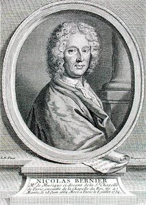 Nicolas Bernier (1665-1734) graveret af Etienne Fiquet (1719-94) (gravering) af French School