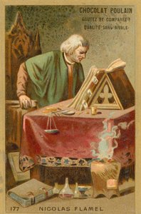 Nicolas Flamel, fransk skribent og manuskriptsælger