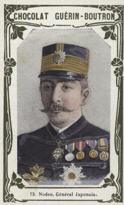 Nodzu, japansk general (farvet foto) af French School