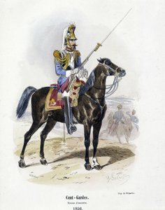Et hundrede - vagter: eskortekostume i 1856 - i "" Histoire de l