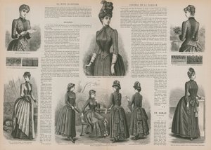 Side fra La Mode Illustree af French School