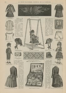 Side fra La Mode Illustree af French School