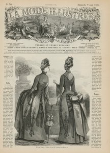 Side fra La Mode Illustree af French School