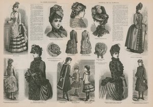 Side fra La Mode Illustree af French School