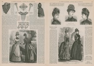 Side fra La Mode Illustree af French School