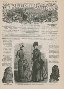 Side fra La Mode Illustree af French School
