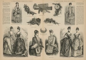 Side fra La Mode Illustree af French School