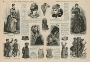 Side fra La Mode Illustree af French School