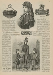 Side fra La Mode Illustree, 1885 af French School