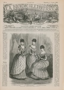 Side fra La Mode Illustree, 1885 af French School