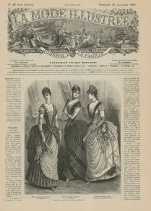 Side fra La Mode Illustree, 1885 af French School