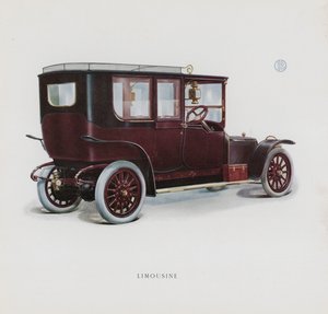 Side fra Panhard & Levassors katalog (farve litho) af French School