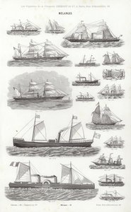 Side fra typografiske vignetter (gravering) af French School