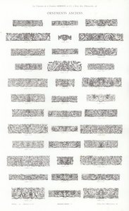 Side fra typografiske vignetter (gravering) af French School