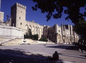 Pavepaladset i Avignon af French School