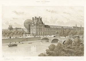 Tuileries Palace, 1879 af French School
