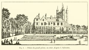Grand Priorpaladset, i 1650; efter I Sylvester