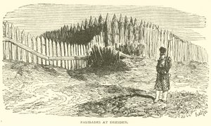 Palisader i Dresden (gravering) af French School