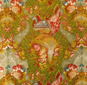 Panel (silke, metalliske tråde) af French School