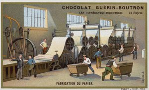 Papirfremstilling (chromolitho) af French School