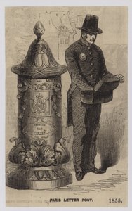 Paris Brevpost, 1855 af French School